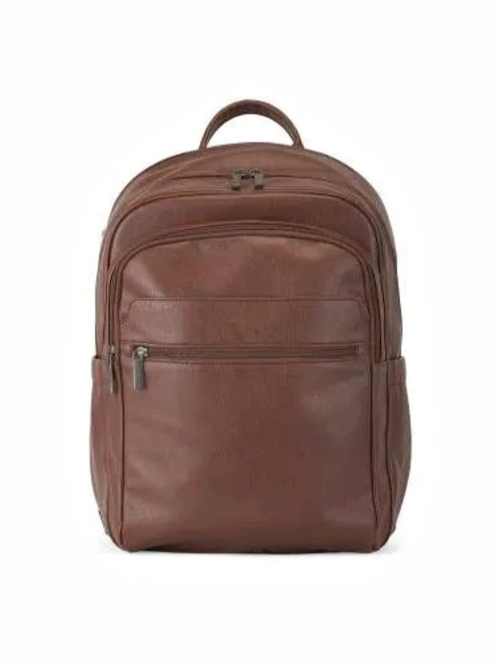 Bugatti designer Solid Zip Backpack Adjust Strap NWT (Cognac)
